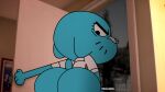 1girl big_ass butt_expansion feline female milf nicole_watterson otakusedits screenshot_edit solo the_amazing_world_of_gumball