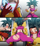1boy 1boy1girl 1girl 1girls 2_girls ass base_form_kefla breasts cum domination dragon_ball dragon_ball_(series) dragon_ball_super fellatio female_saiyan kefla male one-punch_man penis penis rom saitama