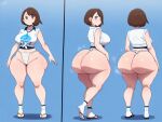 1girl ai_generated ass big_ass breasts fundoshi fundoshilover101 game_freak gloria_(pokemon) huge_ass nintendo pokemon tabi_socks