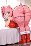 1girl ai_generated amy_rose hair_rose mobian_(species) tagme