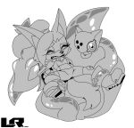 chaos_(sonic) closed_eyes furry idw_comics leatherruffian sketch sonic_the_hedgehog_(comics) sonic_the_hedgehog_(series) spread_legs uncolored whisper_the_wolf