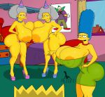 1boy 20th_century_fox 3girls 3girls1boy bart_simpson breasts bubble_butt female hyper hyper_boobs hyper_breasts incest male marge_simpson mluv patty_bouvier selma_bouvier the_simpsons wink