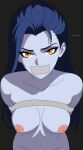 1girl activision arthur4272 blizzard_entertainment bondage bound_and_gagged fanart female nude overwatch sexy solo widowmaker