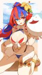 1girl 1girl 1girl alear_(female)_(fire_emblem) alear_(female)_(seaside_dragon)_(fire_emblem) alear_(fire_emblem) alluring alternate_costume alternate_hairstyle ass_visible_through_thighs beach big_breasts bikini blue_bikini blue_eyes blue_hair blue_swimsuit breasts cleavage criss-cross_halter crossed_bangs female_only fire_emblem fire_emblem_engage fire_emblem_heroes gbbgb321 halterneck heterochromia high_res intelligent_systems long_hair multicolored_clothes multicolored_hair nintendo ocean official_alternate_costume official_alternate_hairstyle outside ponytail red_bikini red_eyes red_hair red_swimsuit sommie_(fire_emblem) split-color_hair swimsuit two-tone_hair very_long_hair white_bikini white_swimsuit