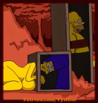 1boy 1girl female homer_simpson male marge_simpson nude the_simpsons vylfgor