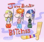 1girl 3_girls cartoon_network ed,_edd,_'n'_eddy english_text kanker_sisters kiss_mark kiss_mark_on_penis lee_kanker male marie_kanker may_kanker oral oral_penetration oral_sex penis plank plank_(character) tagme text wood zscalez