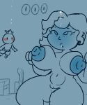1boy 1boy1girl 1girl animated asphyxiation big_breasts blue_blush blue_nipples blush bouncing_breasts breasts bubble bubbles coin coins drowning earrings female gif huge_breasts inhaling jiggle jiggling_breasts macareunsfw male mario_(series) navel nintendo no_color nude nude_female original peril plant_humanoid princess princess_peach pussy super_mario_bros. swimming swimming_trunks tomato tomato_(okami_tomato) underwater underwater_peril water zxtomatofan