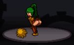 1girl 1girls ass edit female_only green_eyes green_hair gym_leader julia_(pokemon_reborn) julia_wilde nude nude_female pixel_art pokemon pokemon_fangame pokemon_reborn ponytail posing pussy showing_ass sprite sprite_art sprite_edit