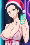 1girl ai_generated aichat blush christmas cosplay cute flashing hd hentai nico_robin one_piece pinku pinku.ai pinku_ai pinkuai porn santa sexy uncensored