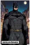 ai_art ai_generated batman batman_(series) gay_domination gay_male hero muscular muscular_male yaoi