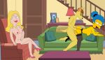 1boy 2girls american_dad az345g canine crossover female francine_smith male marge_simpson nude original_character the_simpsons