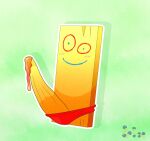 1girl 1other ambiguous_gender big_penis bodily_fluids cartoon_network ed,_edd,_'n'_eddy green_background penis plank plank_(character) red_underwear simple_background smile solo_focus spice5400 tagme wood