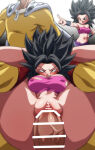 1boy 1boy1girl 1girl 1girl breasts caulifla crossover cum cum_in_pussy domination dragon_ball dragon_ball_super full_nelson one-punch_man pussy rom saitama strong super_saiyan tears vaginal_penetration