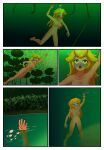 1girl asphyxiation drowning female holding_breath mario_(series) nintendo nude peril princess_peach solo super_mario_bros. underwater underwater_peril uwdennis water_torture