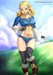 1girl alluring alternate_version_available athletic_female big_breasts blonde_hair blue_eyes clothed completely_nude_female female_abs fit_female hocen nintendo nude princess_zelda the_legend_of_zelda the_legend_of_zelda:_tears_of_the_kingdom