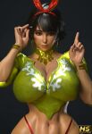 1girl 1girls 3d athletic athletic_female bandai_namco belly belly_button big_breasts black_hair breasts brown_skin brown_skinned_female cleavage deep_cleavage duo_gale femme_fatale grin hagiwara_studio hair happy huge_ass huge_breasts human josie_rizal namco namco_bandai naughty red_thong seductive seductive_look short_black_hair short_hair shorts smile stomach tan tan_body tan_skin tekken tekken_7 thick_thighs thighs thong twitter video_game video_game_character video_game_franchise video_games voluptuous voluptuous_female