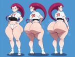 1girl ai_generated ass big_ass breasts fundoshi fundoshilover101 game_freak huge_ass jessie_(pokemon) nintendo pokemon tabi_socks