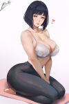 1girl big_breasts black_hair brnn bubble_butt cleavage hinata hinata_hyuga hinata_hyuuga hinata_uzumaki horny hyuuga_hinata inviting_to_sex looking_at_viewer naruto naruto_(series) naruto_shippuden pose purple_eyes sitting teasing thick_thighs