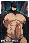 ai_art ai_generated bara batman batman_(series) big_ass big_balls big_muscles big_penis gay_domination gay_male muscle muscular muscular_male yaoi yaoi