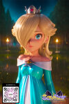 1girl 1girl 1girl aged_down ai_generated aqua_dress artist_logo bare_shoulders blonde_hair blue_dress blue_eyes brooch closed_mouth clothing collarbone crown dress earrings forest hair_over_one_eye jewelry lips littlehentai long_hair long_sleeves looking_at_viewer mario_(series) nature night off-shoulder_dress off_shoulder one_eye_covered outside qr_code rosalina savitar savitar_(artist) sky star star_(sky) star_(symbol) star_brooch star_earrings super_mario_bros. tree