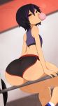 asian ass big_ass big_hero_6 bubblegum dat_ass disney female gogo_tomago looking_at_viewer looking_back marvel merunyaa non-nude solo