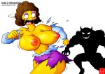 maude_flanders tagme the_simpsons white_background yellow_skin