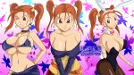 big_breasts breasts brown_eyes bunnysuit cleavage dragon_quest dragon_quest_viii greengiant2012 jessica_albert red_hair solo swimsuit wink