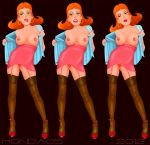 1girl 2012 female_only garter_straps honda05 jimmy_neutron:_boy_genius judy_neutron milf nickelodeon stockings undressing