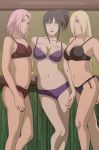 3girls breasts darkalx hinata_hyuuga ino_yamanaka lingerie multiple_girls naruto sakura_haruno