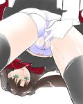 cameltoe clitoris fate/stay_night fate_(series) female fingering fingering_from_behind fingering_through_clothes masturbation panties pussy_juice shinama simple_background solo_focus thighhighs through_clothes through_panties tohsaka_rin toosaka_rin underwear wet wet_clothes wet_panties white_background white_panties