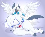 1girl absol anthro big_ass big_breasts bikini female female_only pokemon revealing_clothes suika-x white_skin