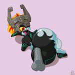 animated imp_midna midna nintendo no_sound the_legend_of_zelda:_twilight_princess toilet_man webm