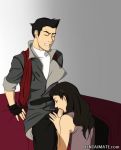  1boy 1girl asami_sato avatar:_the_last_airbender black_hair clothing fellatio hentaimate human kneel mako male/female oral parcheesy straight tagme the_legend_of_korra the_legend_of_korra* uncensored 