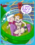 2009 anal breasts dtiberius futanari handjob incest intersex jane_jetson judy_jetson mother_and_daughter penis reach_around testicles the_jetsons yuri