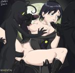  anal anal_penetration black_hair blue_eyes breast_grab breasts cum cum_in_mouth cum_on_breasts cum_on_face double_penetration fellatio group_sex hairless_pussy handjob heartless kingdom_hearts kingdom_hearts_358/2_days lanza nipples no_bra oral pussy_juice short_hair sketchlanza spread_legs vaginal vaginal_penetration whentai xion 