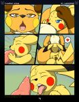 comic kuroodod nintendo pikachu pokemon raichu thunder_stone