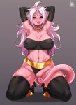 1girl android_21 android_21_(evil) ass big_ass big_breasts black_sclera breasts dragon_ball_super female_focus high_res jmg long_hair majin_android_21 mature mature_female patreon patreon_paid patreon_reward pink_skin red_eyes solo_female tagme video_game_character vomi_(dragon_ball) white_hair