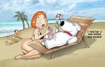 beach brian_griffin ejaculation facial family_guy glenn_quagmire handjob lois_griffin