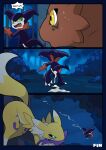  an_inexperienced_guilmon blitzdrachin comic digimon guilmon impmon renamon 