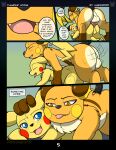 comic kuroodod nintendo pikachu pokemon raichu thunder_stone