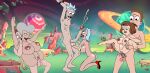  big_breasts futurama huge_breasts jerry_smith mom_(futurama) morty_smith rick_and_morty rick_sanchez sbb space tammy_gutterman 