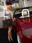 breasts burger car glasses sydgrl3d