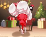 backboob big_ass christmas christmas_outfit jaiden_animations jaidens_mom milf real_person tasteofchoklit thick_thighs