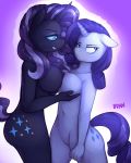 anthro breast_fondling corruption cutie_mark equine female fondling friendship_is_magic furry horn my_little_pony nightmare_rarity rarity unicorn yuri