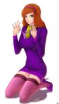 big_breasts breasts daphne_blake green_eyes khalitzburg orange_hair panties scooby-doo solo