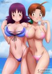  2_girls alluring amber_eyes anime_milf beach big_breasts bikini blue_bikini blue_swimsuit blue_swimwear brown_eyes brown_hair creatures_(company) dark-plum_hair delia_ketchum delia_ketchum_(pokemon) dr._uchikido_(pokemon) female_focus female_only game_freak grin hanako_(pokemon) humans_of_pokemon mature_female mature_woman milf nintendo philena_ivy pink_bikini pink_swimsuit pink_swimwear pokemon pokemon_(anime) pokemon_(game) pokemon_rgby ponytail porkyman professor_ivy professor_ivy_(pokemon) purple_hair smile swimsuit swimwear uchikido_(pokemon) zel-sama 