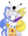 behemuth bokko crossover cute digimon furry krystal renamon rouge_the_bat sega sonic sonic_*(series) sonic_the_hedgehog_(series) star_fox the_amazing_three