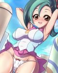  blush breasts cameltoe cleavage erect_nipples highres kinokoutarou mizuki_kotori_(yuu-gi-ou_zexal) panties school_uniform smile underwear yu-gi-oh! yu-gi-oh!_zexal yuu-gi-ou yuu-gi-ou_zexal 