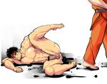 anal bara censored gay ken_masters male partially_clothed ryu street_fighter yaoi