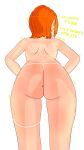  1girl ass ass_focus back_view ben_10 ben_10_(classic) big_ass cartoon_network dat_ass facing_away facing_away_from_viewer female g-string gwen_tennyson gwen_tennyson_(classic) huge_ass mole mole_on_ass mostly_nude orange_hair porongoneitor short_hair solo string_bikini thong topless 